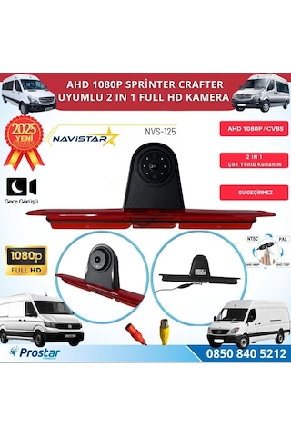 Mercedes Sprinter Ve Vw Crafter İçin Profesyonel Ahd 1080p Geri Görüş Kamerası