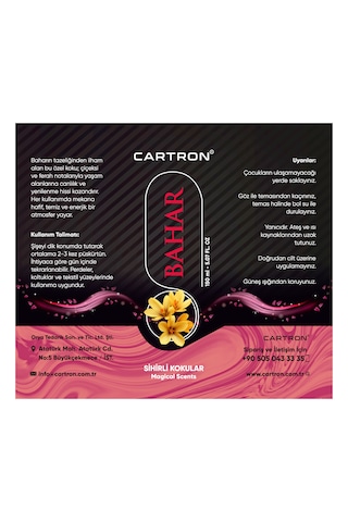 Cartron Oto Kokusu Sprey Bahar 150ml