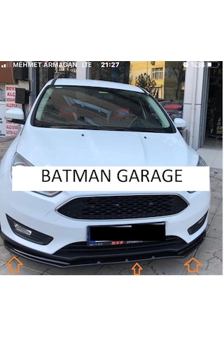 Ford Focus 3 Iıı Ön Tampon Lip Parlak Siyah 2012 - 2018