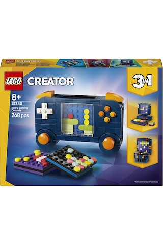 LEGO® Creator 3’ü 1 Arada Retro Oyun Konsolu 31380 – 8 Yaş ve Üzeri Çocuklar için Yaratıcı Oyuncak Yapım Seti (268 Parça)
