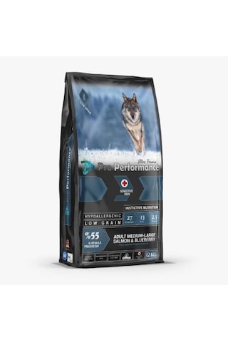 Pro Performance Ultra Premium Orta Büyük Irklar İçin Somonlu ve Yaban Mersinli Yetişkin Köpek Maması 12 KG