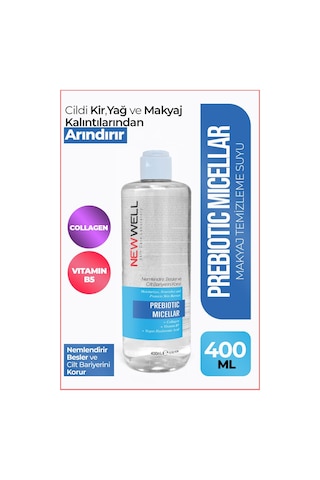 New Well Prebiotic Micellar Makyaj Temizleme Suyu 400 ML