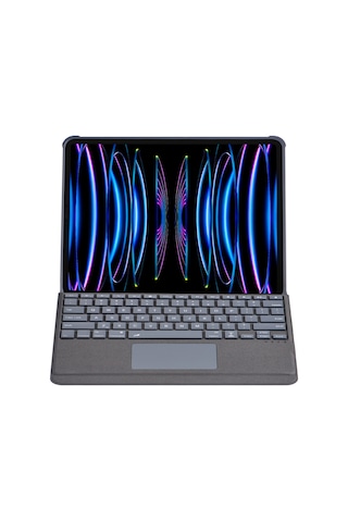 Newface T5509d Apple Uyumlu iPad Pro 12.9 2022 Kılıf Palermo Ledli Klavyeli