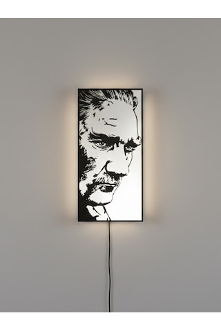 Sincara Home Atatürk Masaüstü & Asılabilir Light Box / Gece Lambası Beyaz