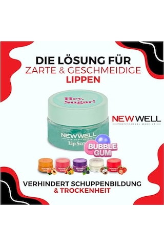 New Well Hey Sugar Karışık Meyve Aromalı Dudak Peelingi 20gr 00
