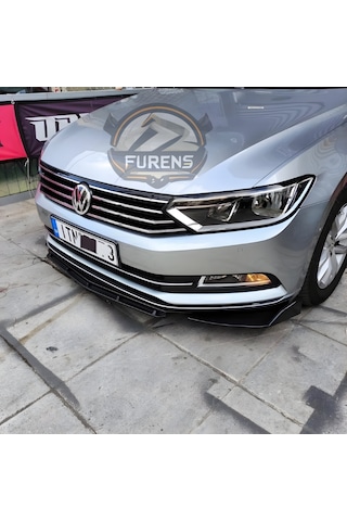 Vw Passat B8 Uyumlu Brabus Ön Lip 3 Parça Kanatlı Lip