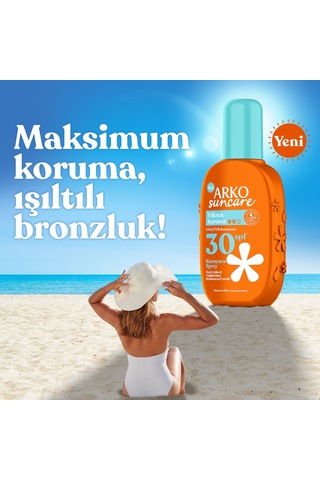 Arko Suncare Yüksek Korumalı Vücut Güneş Spreyi SPF30+ 200 ML