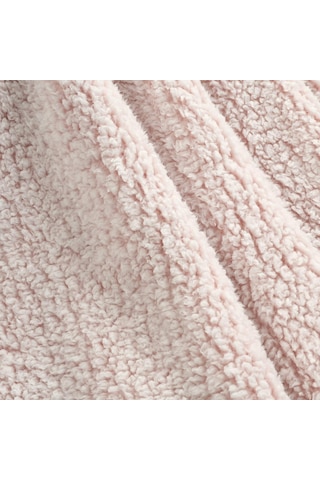 Lexroo Sherpa Püsküllü Saçaklı Battaniye, 152,4 Cm X 127 Cm, Kırmızı