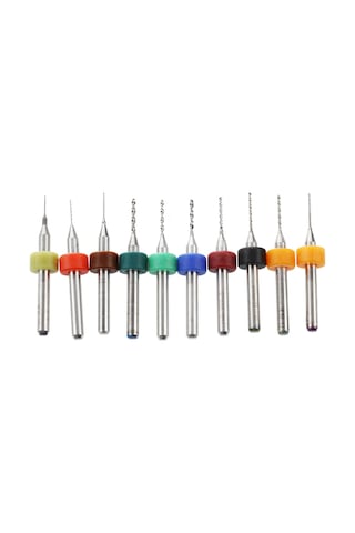 Kutu 10x 0.3-1.2mm Pcb Küçük Matkap Uçları Pcb Matkapları Matkap Delme