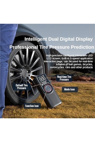 Jialan Kablosuz Lastik Şişirme Pompası 6000 Mah Elektrikli