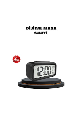 Mey İthalat Sensörlü Dijital Masa Saati Alarm Ve Sıcaklık Göstergeli Diğer