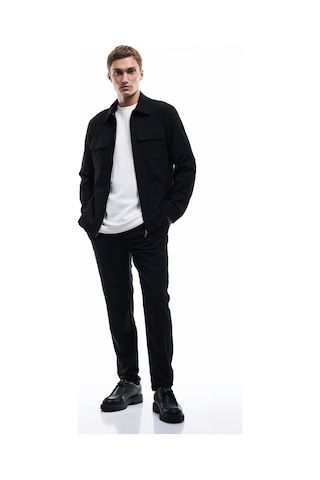 Koton Beli Bağcıklı Katlamalı Paça Cep Detaylı Slim Fit Pantolon Siyah 6wam40038hw Siyah