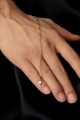 14 Ayar Altın Ataç Zincir Erkek Bileklik 2.30 Mm Pembe Altın