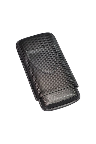 Pq Karbon Desenli Üçlü Puro Kılıfı - Tr9153