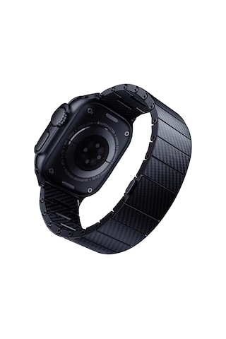 Watch Ultra 49mm Uyumlu Krd-90 600d Karbon Fiber Zore Kordon-siyah