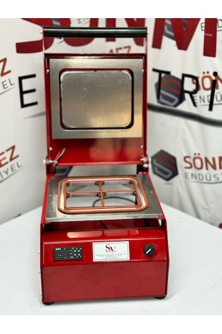 Sönmez Manuel Kase Kapatma 4 Gözlu Tabak Kapatma Makinesi Red