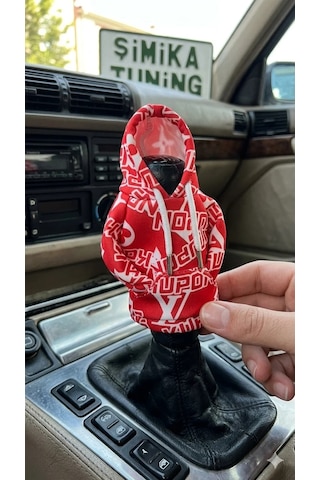 Kırmızı Otomobil Vites Poları Hoodie Araç Vites Topuzu Kıyafeti Araç Vites Topuzu