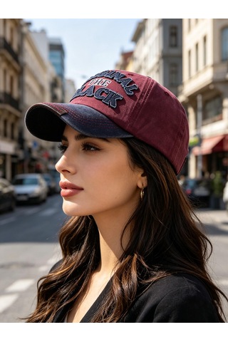 Valkyrie Original The Black Nakışlı Unisex Beyzbol Şapkası Vintage Eskitme Pamuk Ayarlanır Lacivert