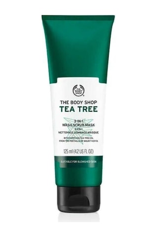 The Body Shop Çay Ağacı 3'ü 1 Arada Temizleyici Scrub Maske 125ml