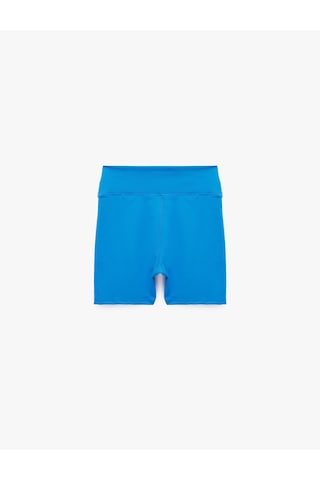 Koton Yüksek Bel Slim Fit Basic Tayt Mavi 6sak40445nk