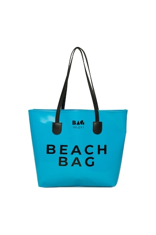 Bagmori Beach Bag Baskılı Plaj Çantası Mavi