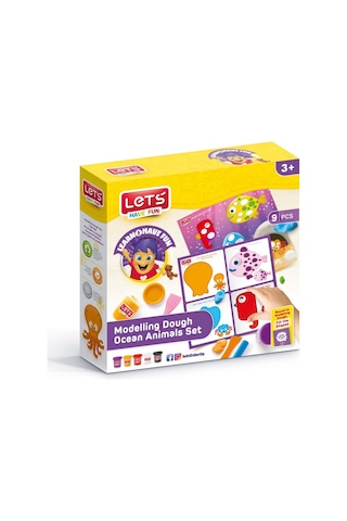 Let's 9 Parça Oyun Hamuru Deniz Canlıları Seti (l9012)