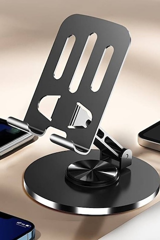 Katlanabilir Ve Ayarlanabilir Metal Telefon Tutucu Stand 360 Döne