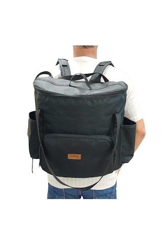 2 Kademeli Tekerlekli Çekcekli Sırt Termal Kurye, Pıknık Çantası