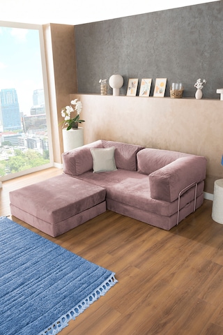 Argimo Godila Yatak Köşe Koltuk Pembe