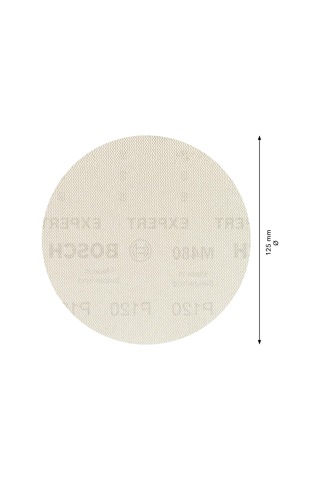 5 X Expert M480 Zımpara Ağı Ahşap Üzerine Boya İçin, Sert Ahşap, Ø 125 Mm, Granülasyon 120, Profesyonel Aksesu