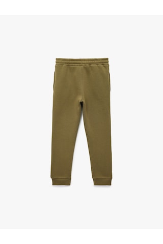 Koton Beli Lastikli Cepli Şardonlu Basic Jogger Eşofman Altı Haki 6wkb40059tk