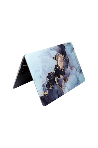 Huawei Matebook D14 Kılıf Uyumlu 2019-2020-2021-2022 Yılı İle Uyumlu Kılıf Marble14nl Gri