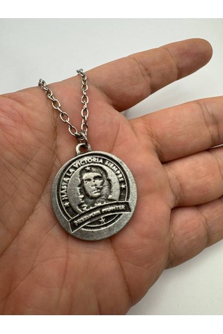 Che Guevara Madalyon Figürlü Unisex Kolye Özgürlük, Cesaret Ve Devrim Ruhu Simgesi Çok renkli