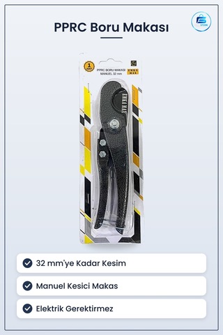 Pprc Boru Makası Manuel 32 Mm Kesici Makas Banyo Tesisat Hassas K