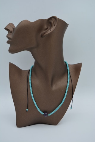 Stoneage Jewellery Lapis Lazuli Ve Turkuaz Doğal Taşlı Kolye Gümüş