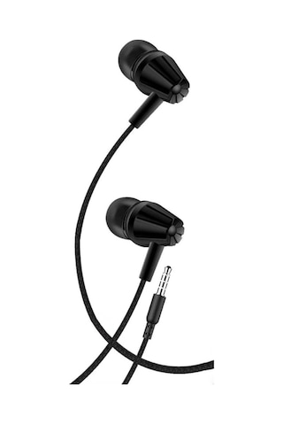 Lenipa Siyah Mikrofonlu Kablolu 3.5 Mm Jack Apple Uyumlu iPhone Samsung Xioami Stero Studio Kulakiçi Kulaklık