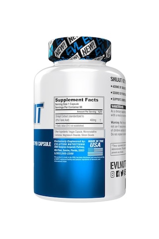 Evl Shilajit 60 Vegetarian Capsules