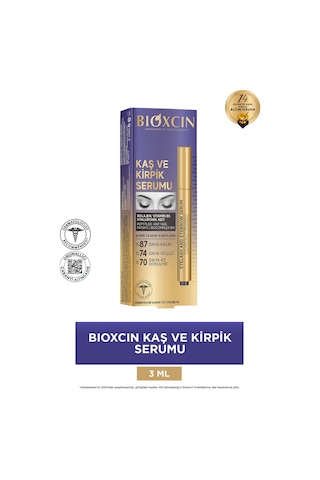Bioxcin Kaş Kirpik Serumu - Kolajen Hyaluronik Asit Hint Yağı Keratin Peptidleri B5 Biocomplex B11