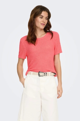 Only Kadın Onlsunny Kısa Kollu Triko Bluz 15254282 Sugar Coral Sugar Coral