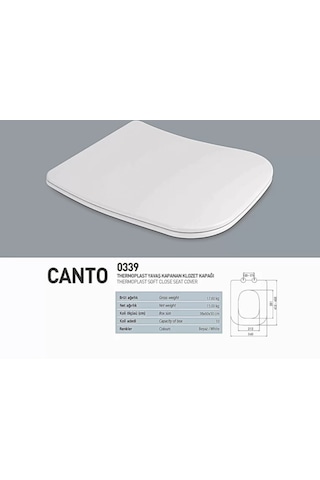 Nkp Canto Thermoplast Yavaş Kapanan Klozet Kapağı - Nkp0339 Nkp Canto Thermoplast Yavaş Kapanan Klozet Kapağı - Nkp0339