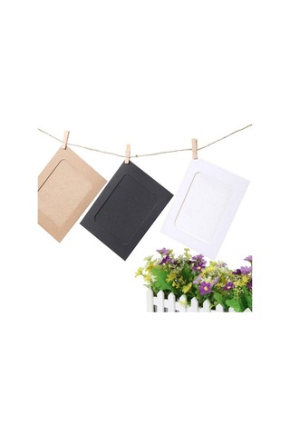 Kendin Yap Kraft Kağıdı Resim Çerçeveleri Ev Dekorasyonu Klipsli Kombinasyon Kağıt Çerçeve Fotoğraflar Albümü