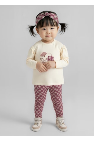 Mayoral 3'lü Kız Bebek Tayt Takım 2744 Pembe