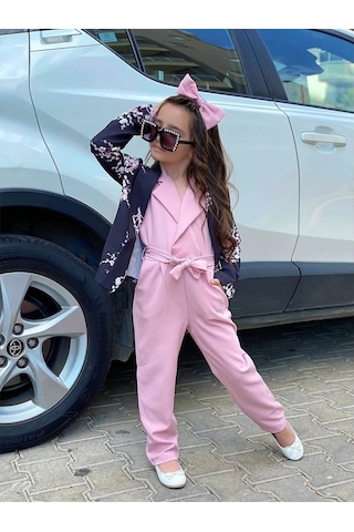 Quzucuk Kids Kız Çocuk Ceketli Tulumlu Takım (461388010) Çok Renkli