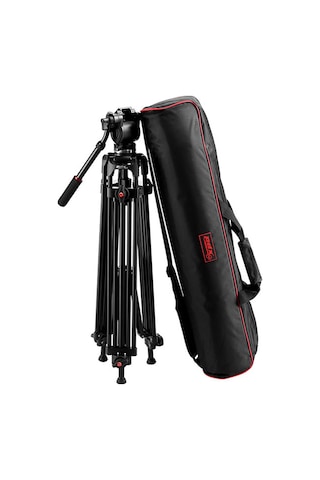 Pdx Plus,0508b Video Tripod,profosyonel Video Kmera Tripodu, Maksimum Yükseklik:1870 Mm