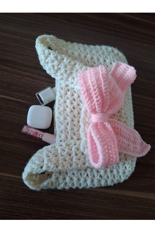 Youngcraft Kurdaleli Şık El Örgüsü Çanta Açık Krem