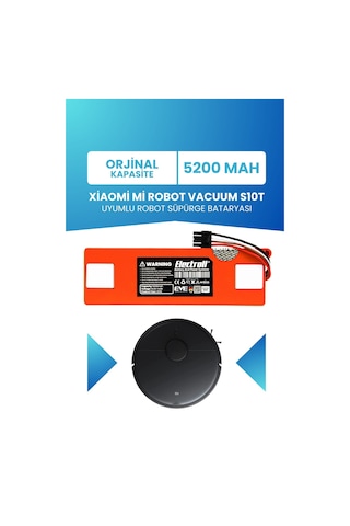 Xiaomi Mi Robot Vacuum S10t Uyumlu Batarya 5200mah