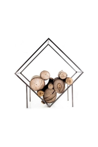 Regal Metal Odun Rafı Şömine Odunluğu