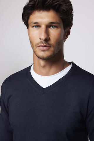 Tudors Slim Fit Dar Kesim V Yaka Tüylenmeyen Yumuşak Doku Lacivert Erkek Kazak-28767-lacivert Lacivert