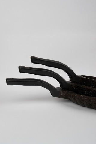 Masterchef Aluminyum Döküm 3'lü Dilimli Tava Kahverengi