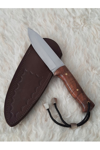 Bushcraft Kamp ve Avcı Bıçağı Kahverengi - Gümüş